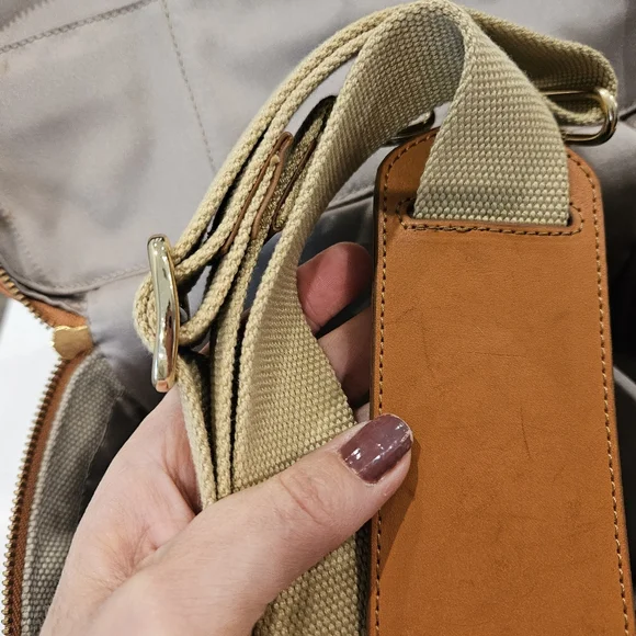 BN Leather Canvas Bag